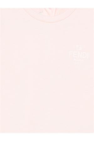 felpa in poliestere rosa FENDI KIDS | BUH0905V0F0ZKY